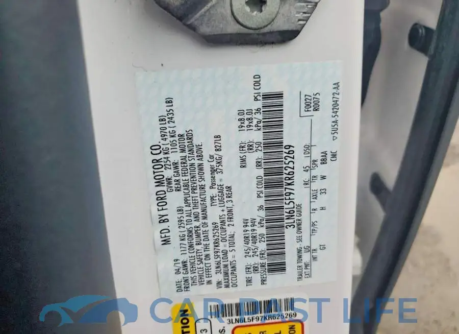 3LN6L5F97KR625269# 12
