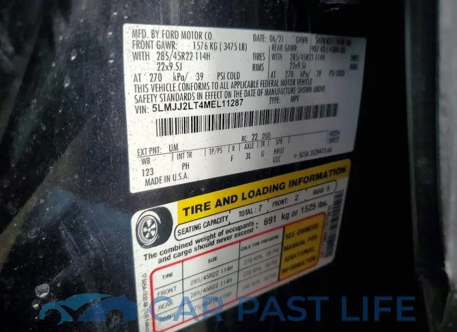 5LMJJ2LT4MEL11287# 13