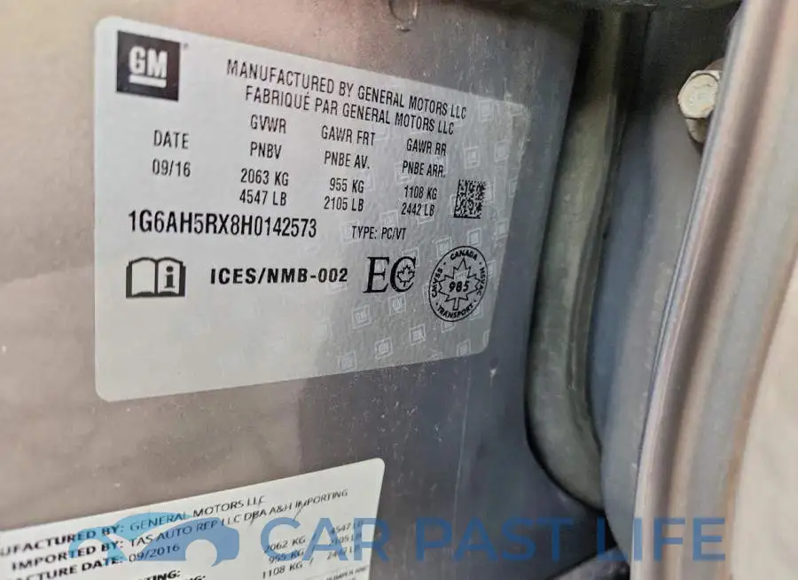 1G6AH5RX8H0142573# 12