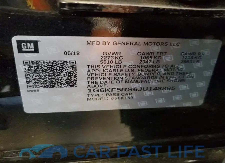 1G6KF5RS6JU148885# 12