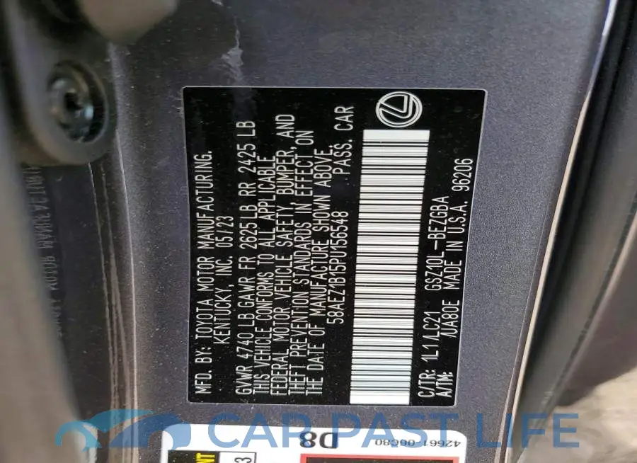 58AEZ1B15PU156548# 12
