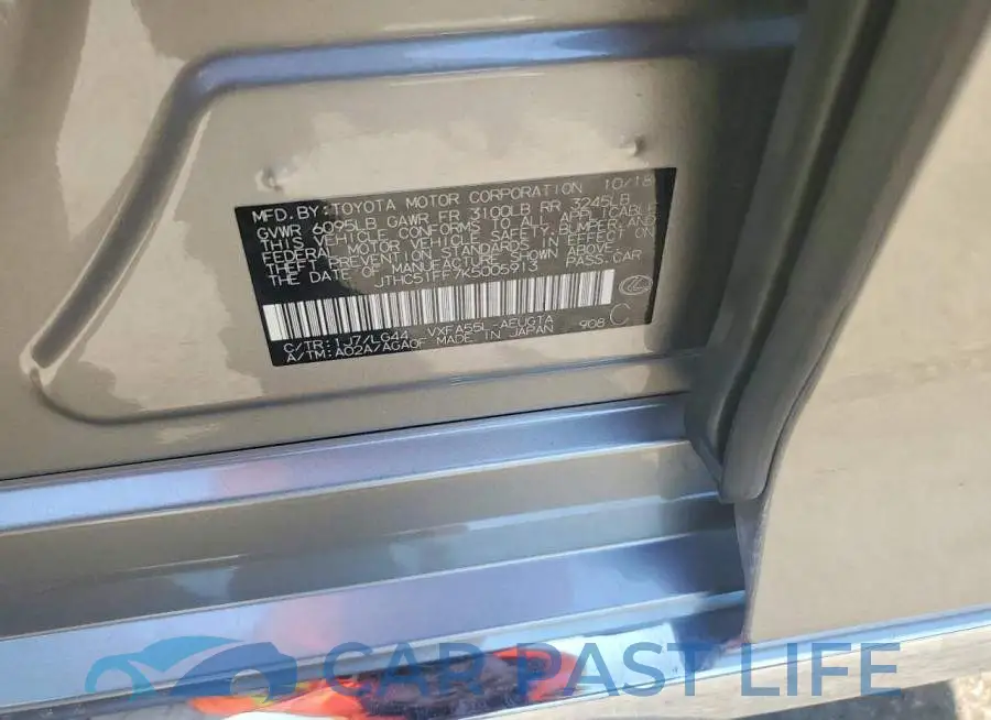JTHC51FF7K5005913# 12