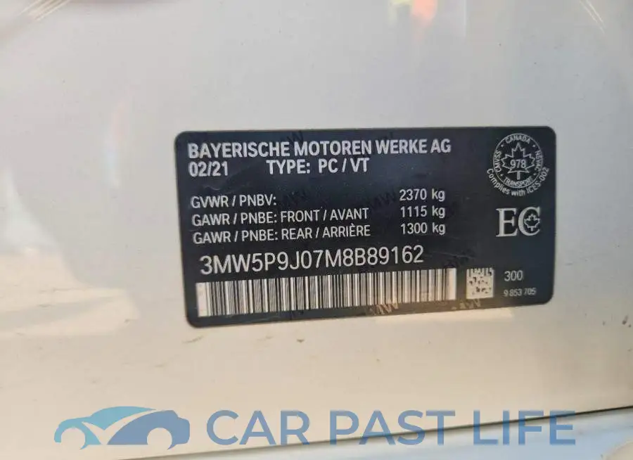 3MW5P9J07M8B89162# 12