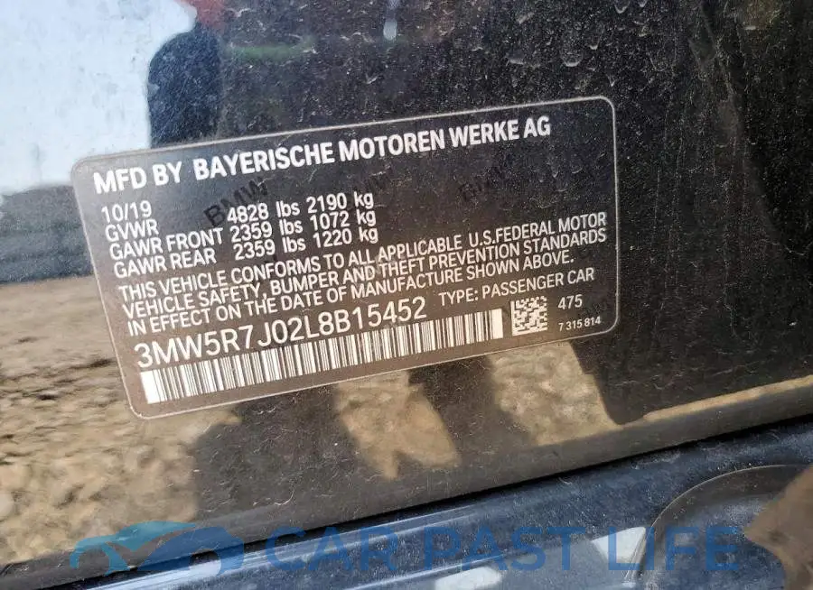 3MW5R7J02L8B15452# 12