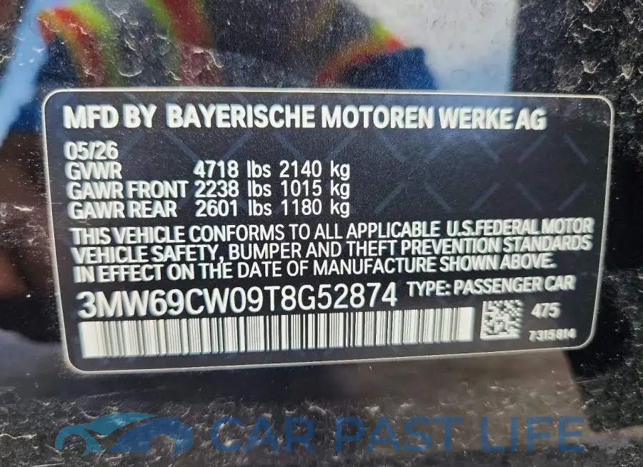 3MW69CW09T8G52874# 12