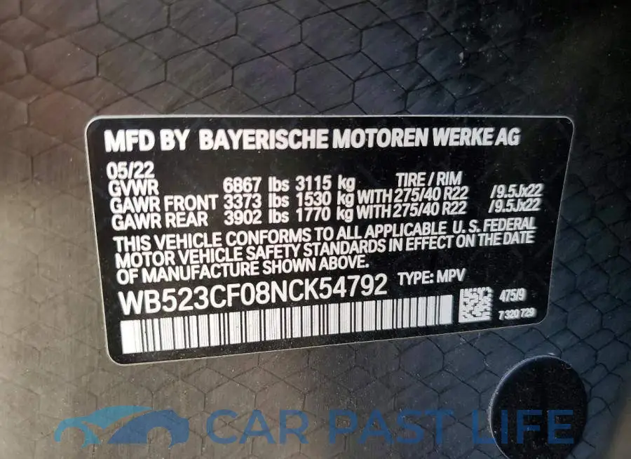 WB523CF08NCK54792# 13