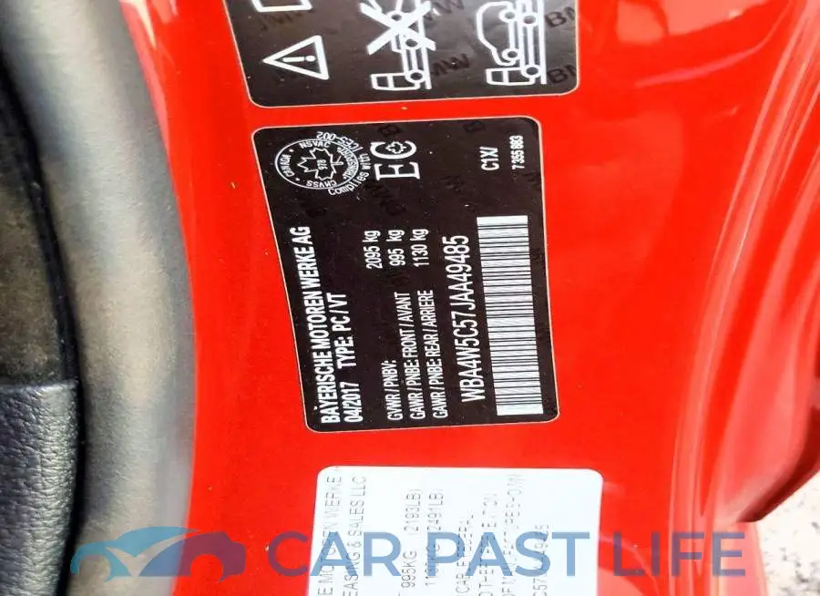 WBA4W5C57JAA49485# 13