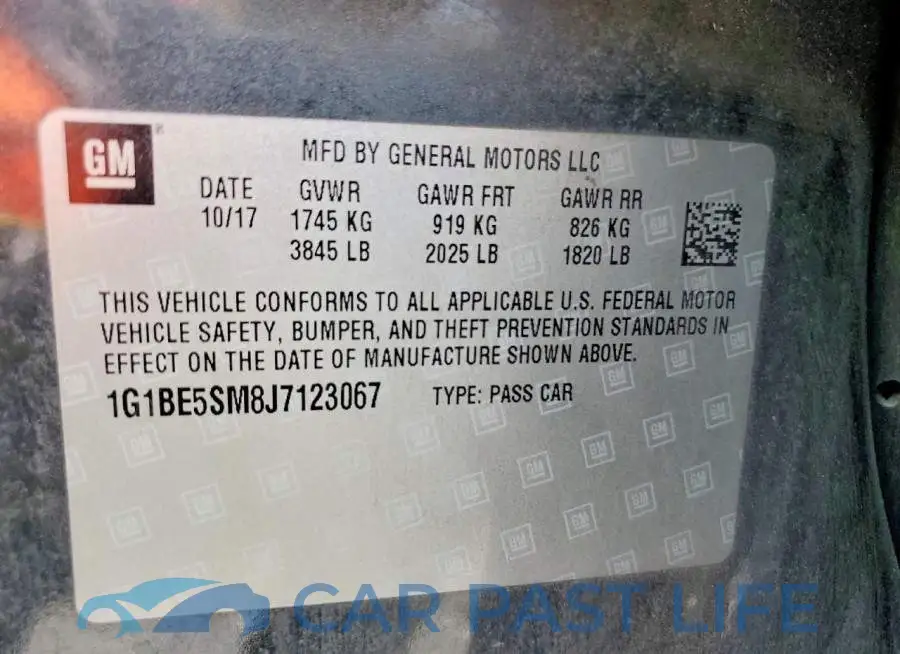 1G1BE5SM8J7123067# 12