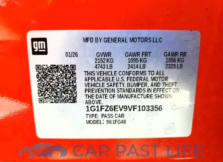 1G1FZ6EV9VF103356# 13