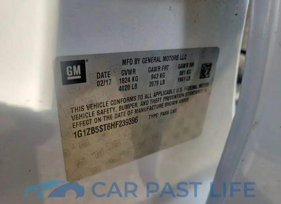 1G1ZB5ST6HF239396# 12
