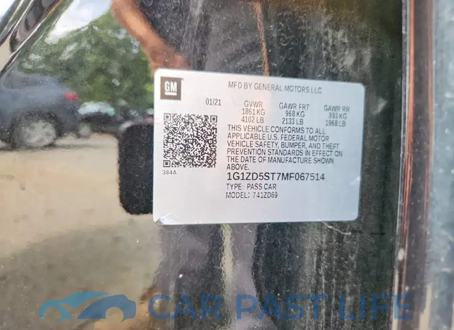 1G1ZD5ST7MF067514# 12