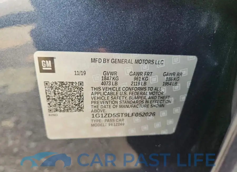 1G1ZD5ST9LF052026# 12