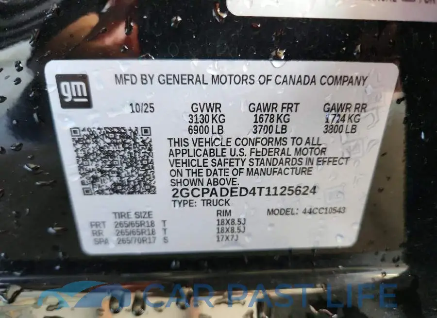 2GCPADED4T1125624# 12