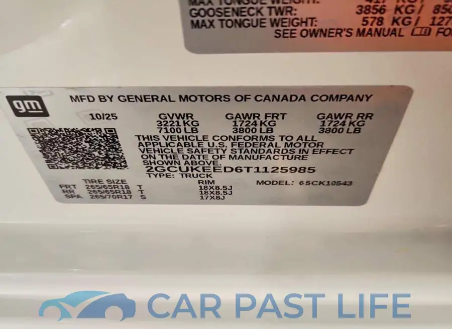 2GCUKEED6T1125985# 12