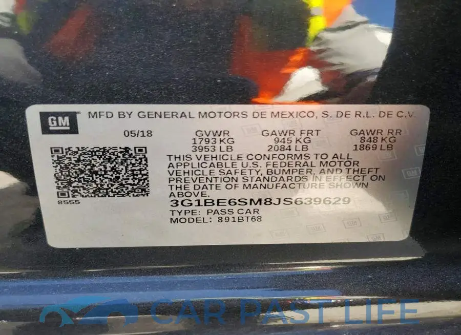 3G1BE6SM8JS639629# 13