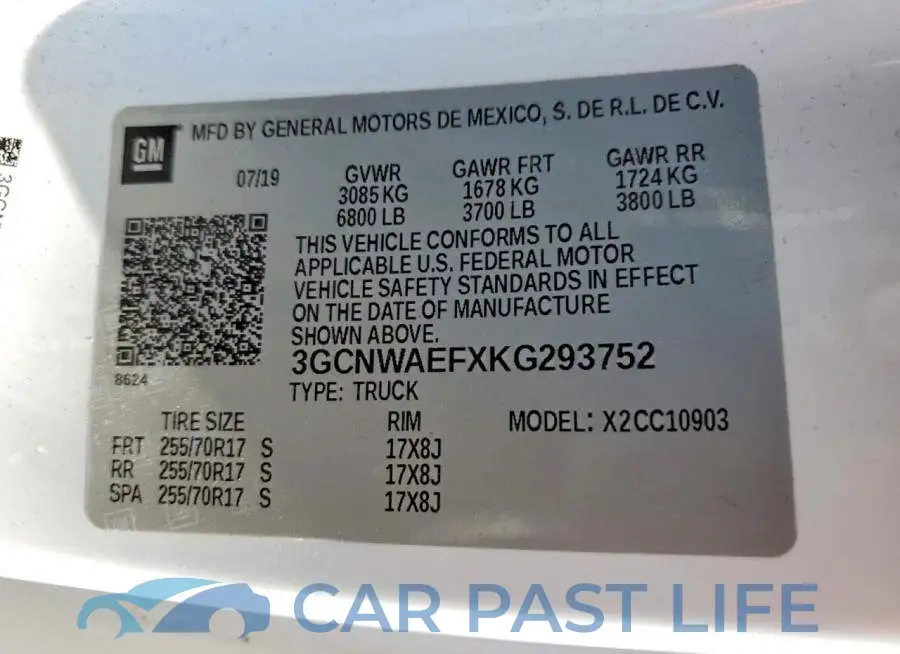 3GCNWAEFXKG293752# 12