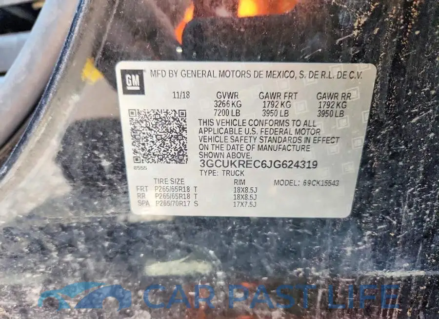 3GCUKREC6JG624319# 12