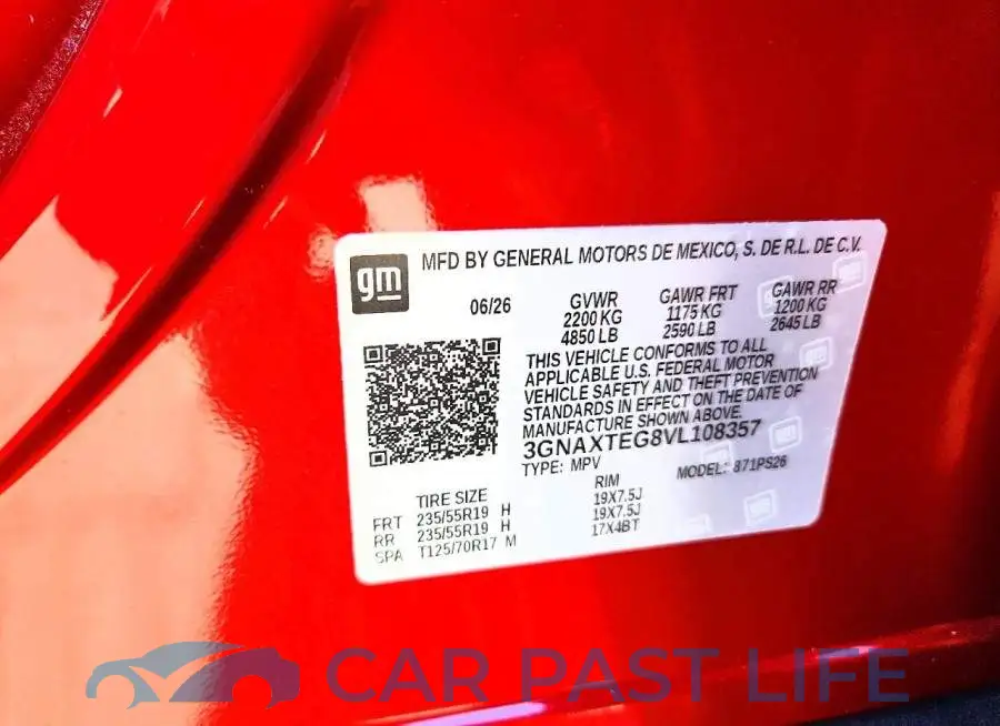 3GNAXTEG8VL108357# 13