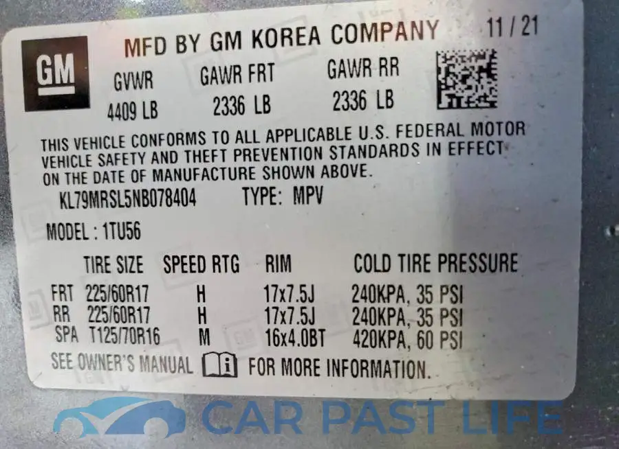 KL79MRSL5NB078404# 13