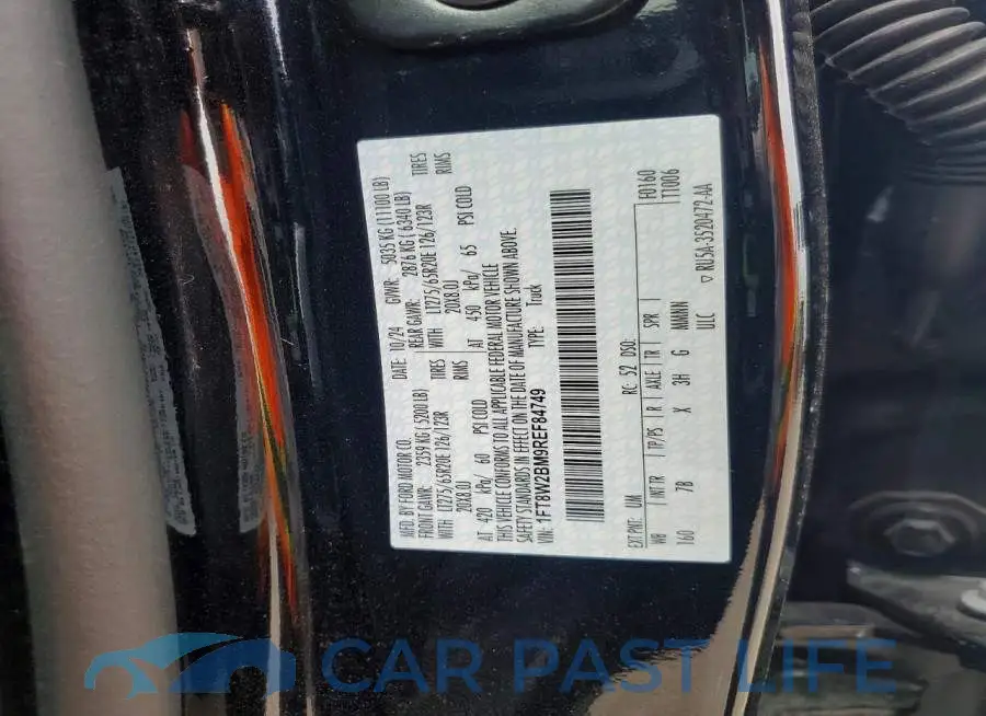 1FT8W2BM9REF84749# 13