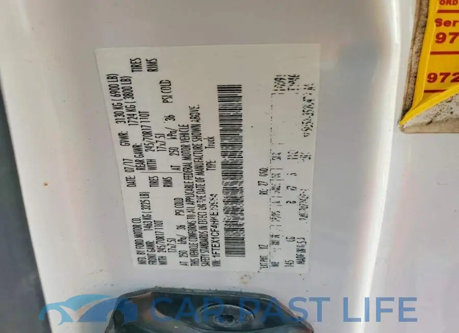 1FTEX1CF4HKE39984# 12