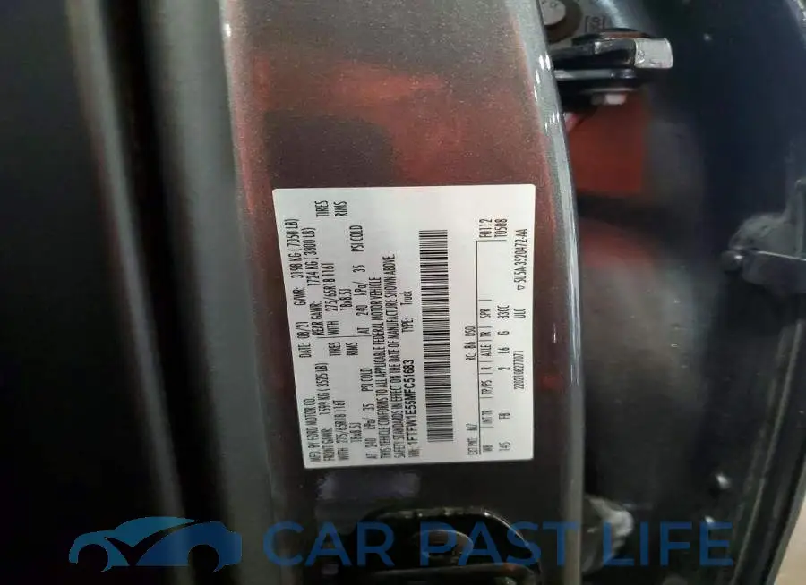 1FTFW1E55MFC51683# 12