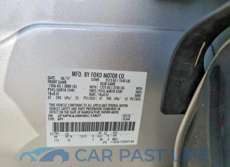 2FMPK4J99HBC13807# 13
