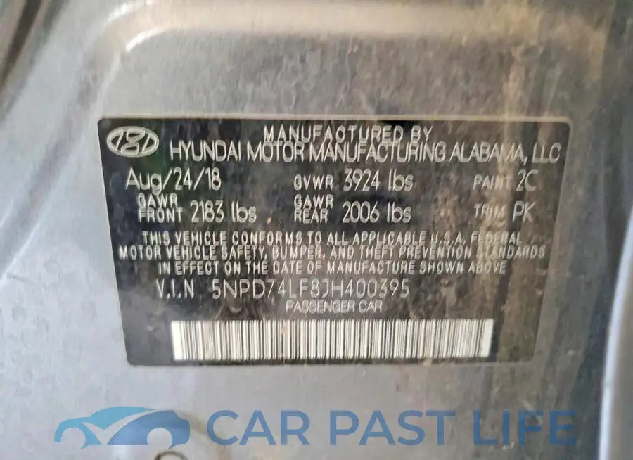 5NPD74LF8JH400395# 12
