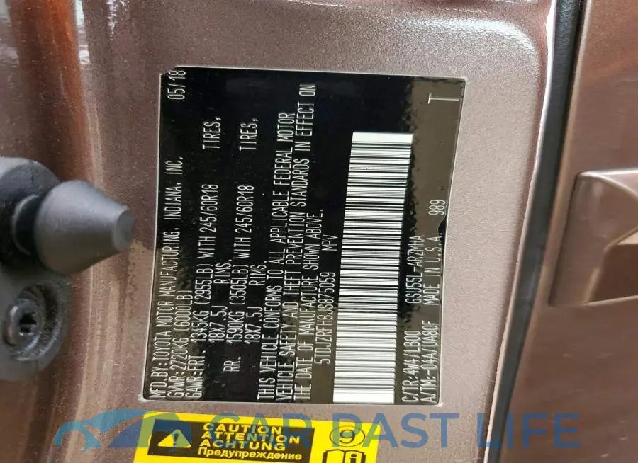 5TDJZRFH8JS875059# 13