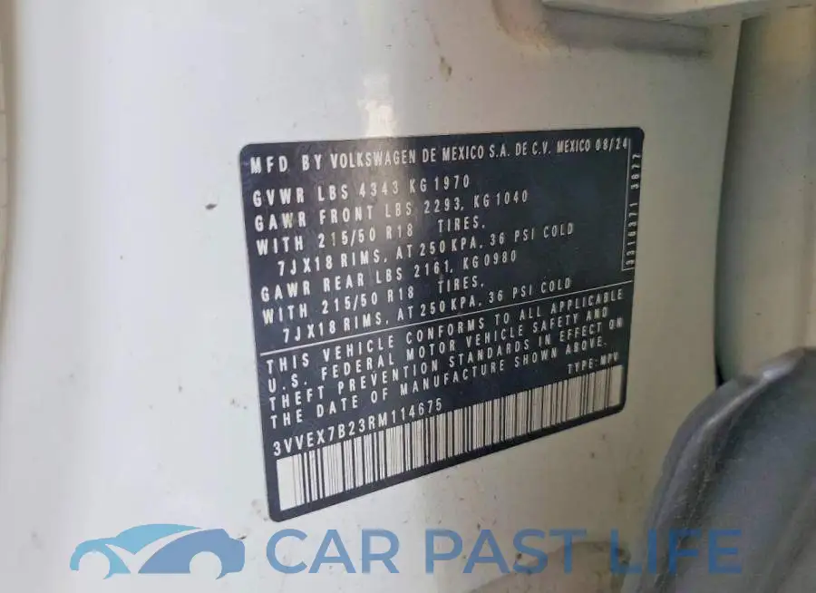3VVEX7B23RM114675# 13