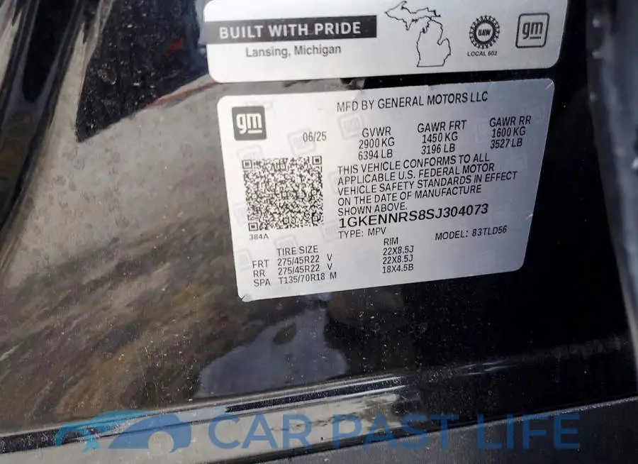 1GKENNRS8SJ304073# 13