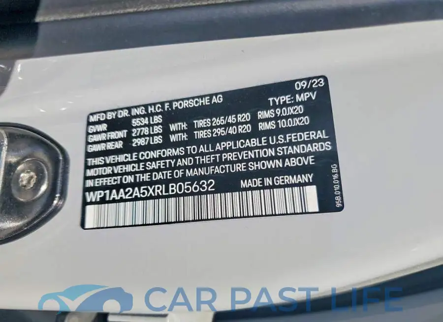 WP1AA2A5XRLB05632# 14