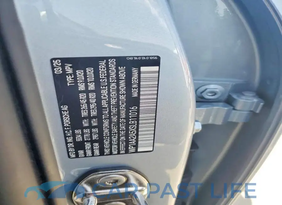 WP1AA2A5XSLB11016# 13