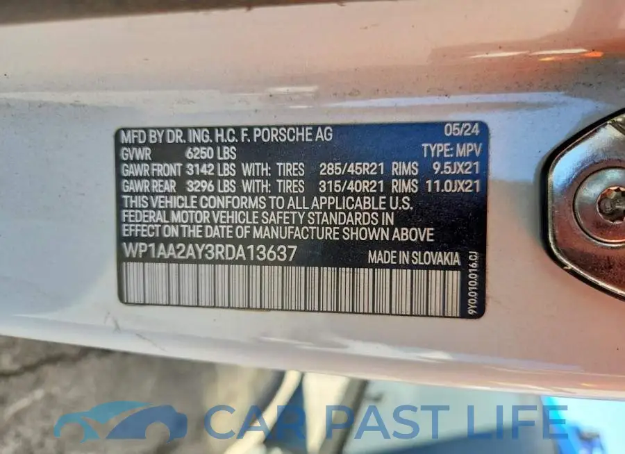 WP1AA2AY3RDA13637# 13