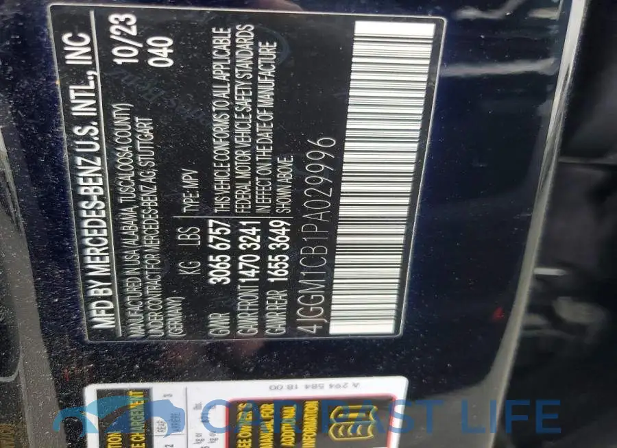 4JGGM1CB1PA029996# 14
