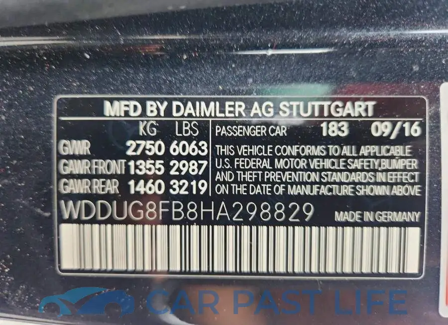 WDDUG8FB8HA298829# 13