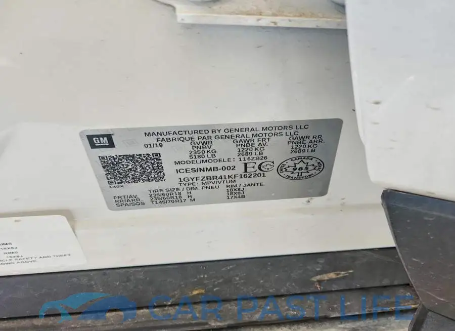 1GYFZBR41KF162201# 13