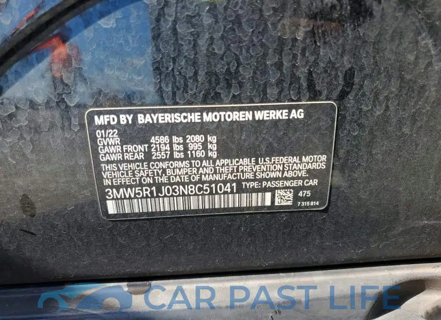 3MW5R1J03N8C51041# 12