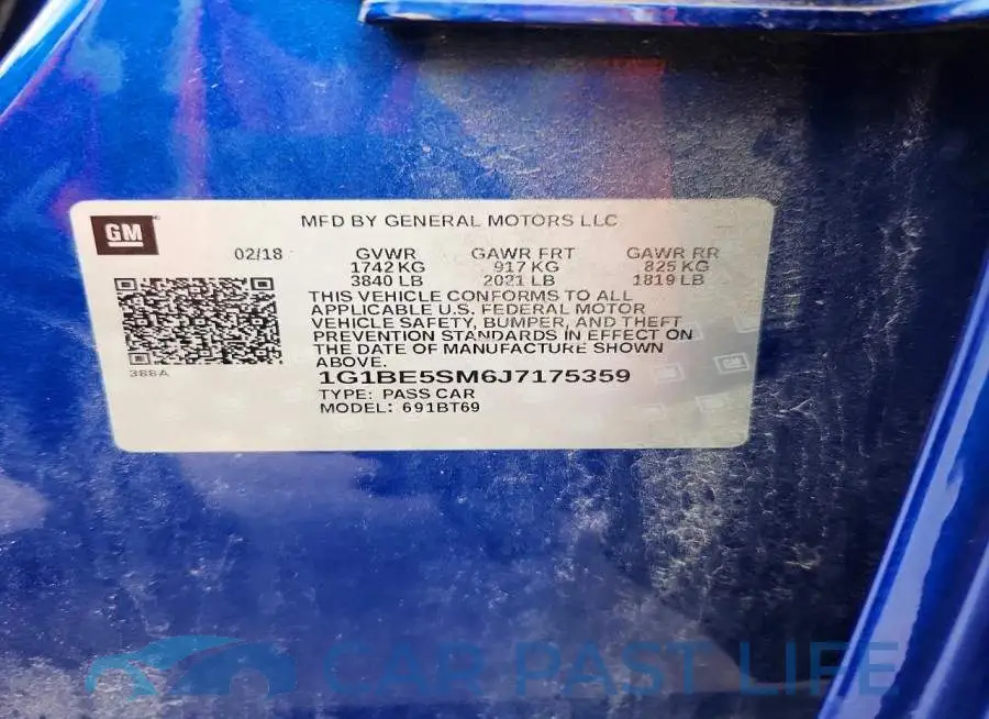 1G1BE5SM6J7175359# 13