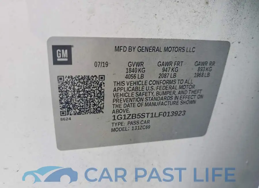 1G1ZB5ST1LF013923# 12