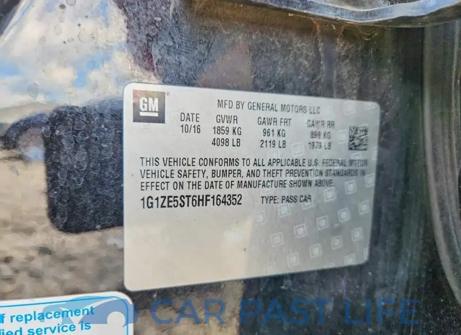 1G1ZE5ST6HF164352# 12