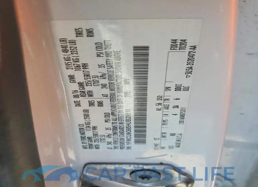 1FMCU9G95HUB29510# 12