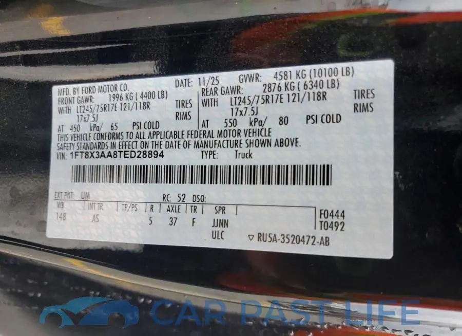 1FT8X3AA8TED28894# 12