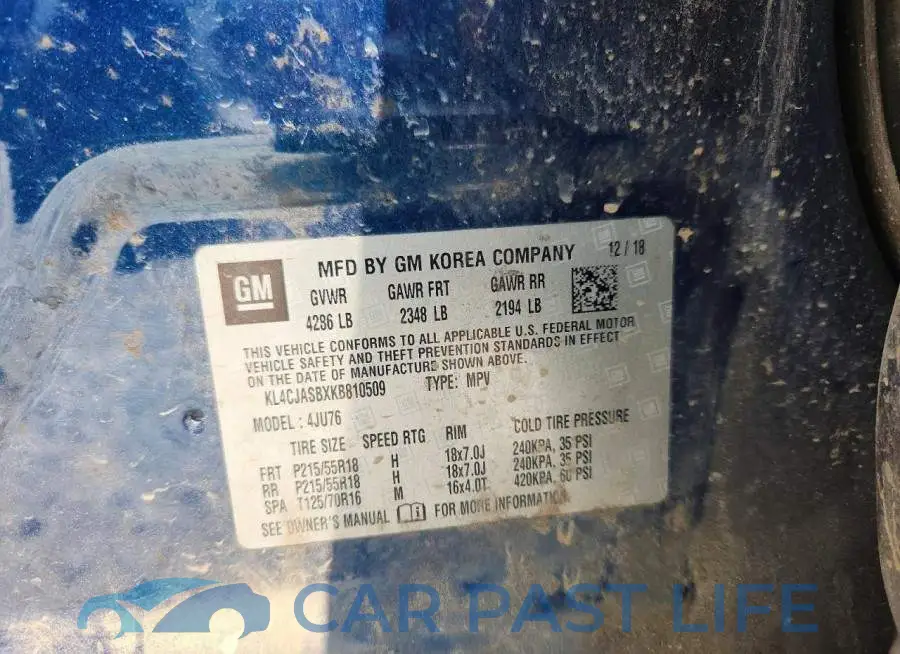 KL4CJASBXKB810509# 14