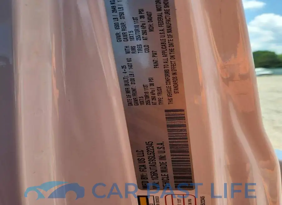 1C6RJTAG9SL522345# 12