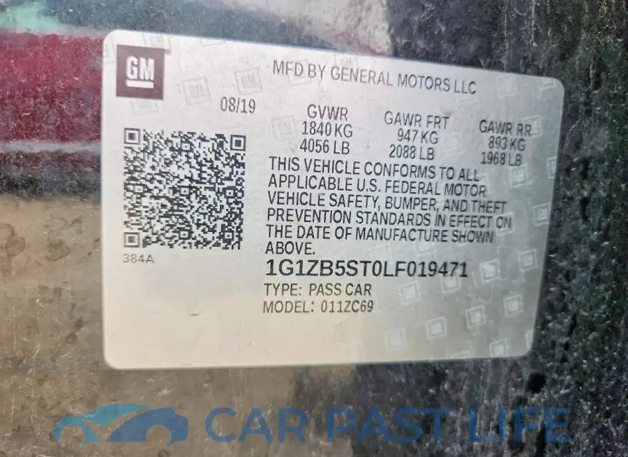 1G1ZB5ST0LF019471# 12