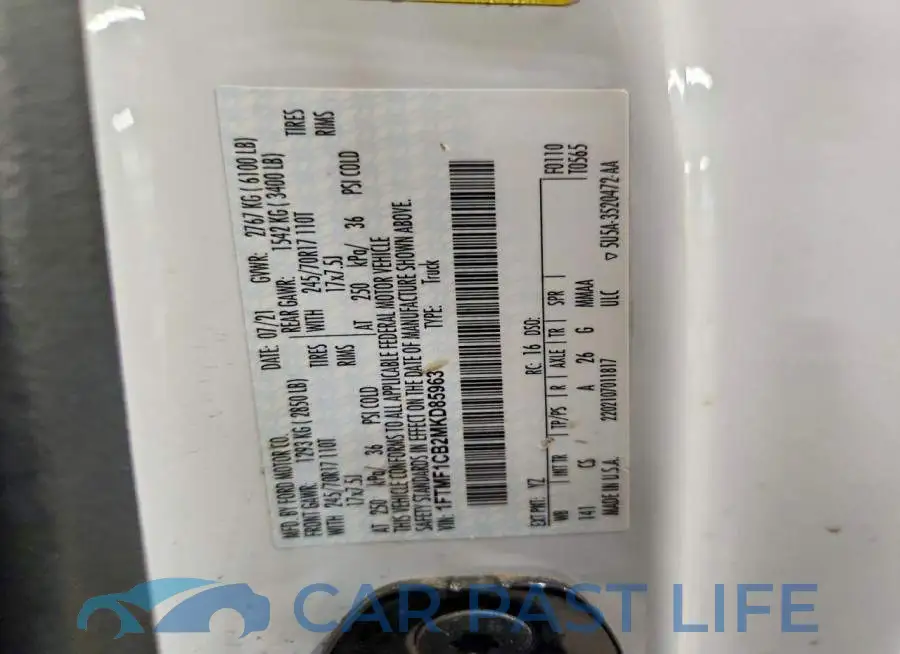 1FTMF1CB2MKD85963# 12