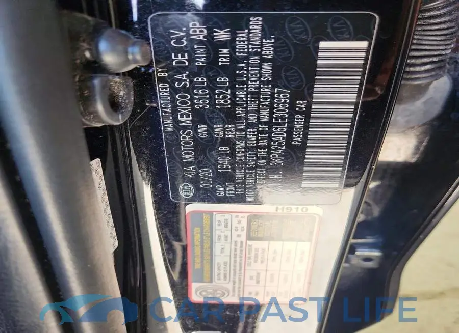 3KPA25AD6LE306967# 13