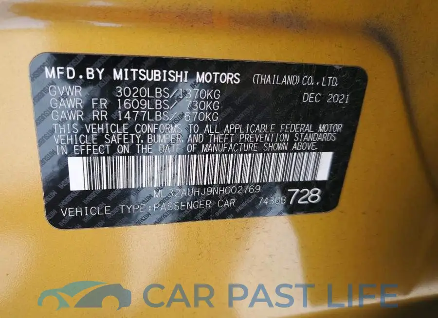 ML32AUHJ9NH002769# 12