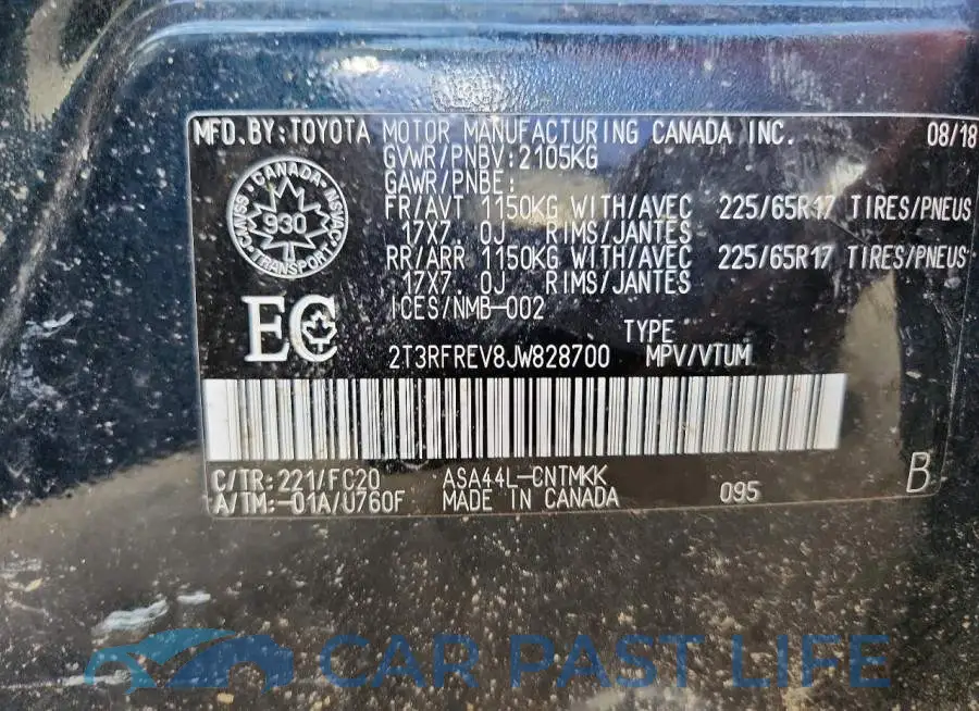 2T3RFREV8JW828700# 13